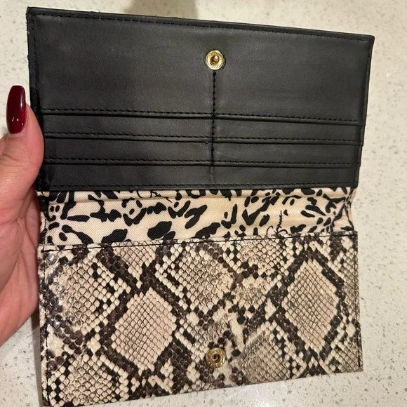 Jessica Simpson - snakeskin print with logo and stud embellishments. - Picture 4 of 5